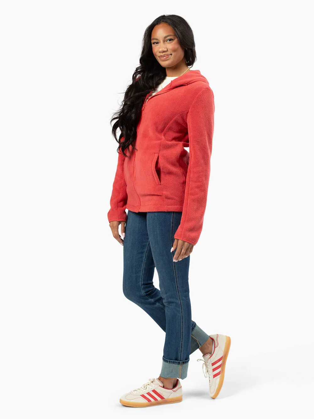 Replay Tall Fleece Jacket - Spiced Poppy sold by Amalli Talli product image thumbnail 4