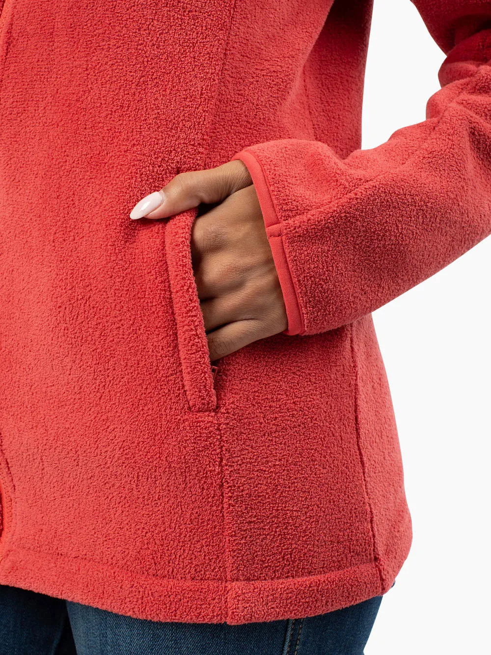 Replay Tall Fleece Jacket - Spiced Poppy sold by Amalli Talli product image thumbnail 5