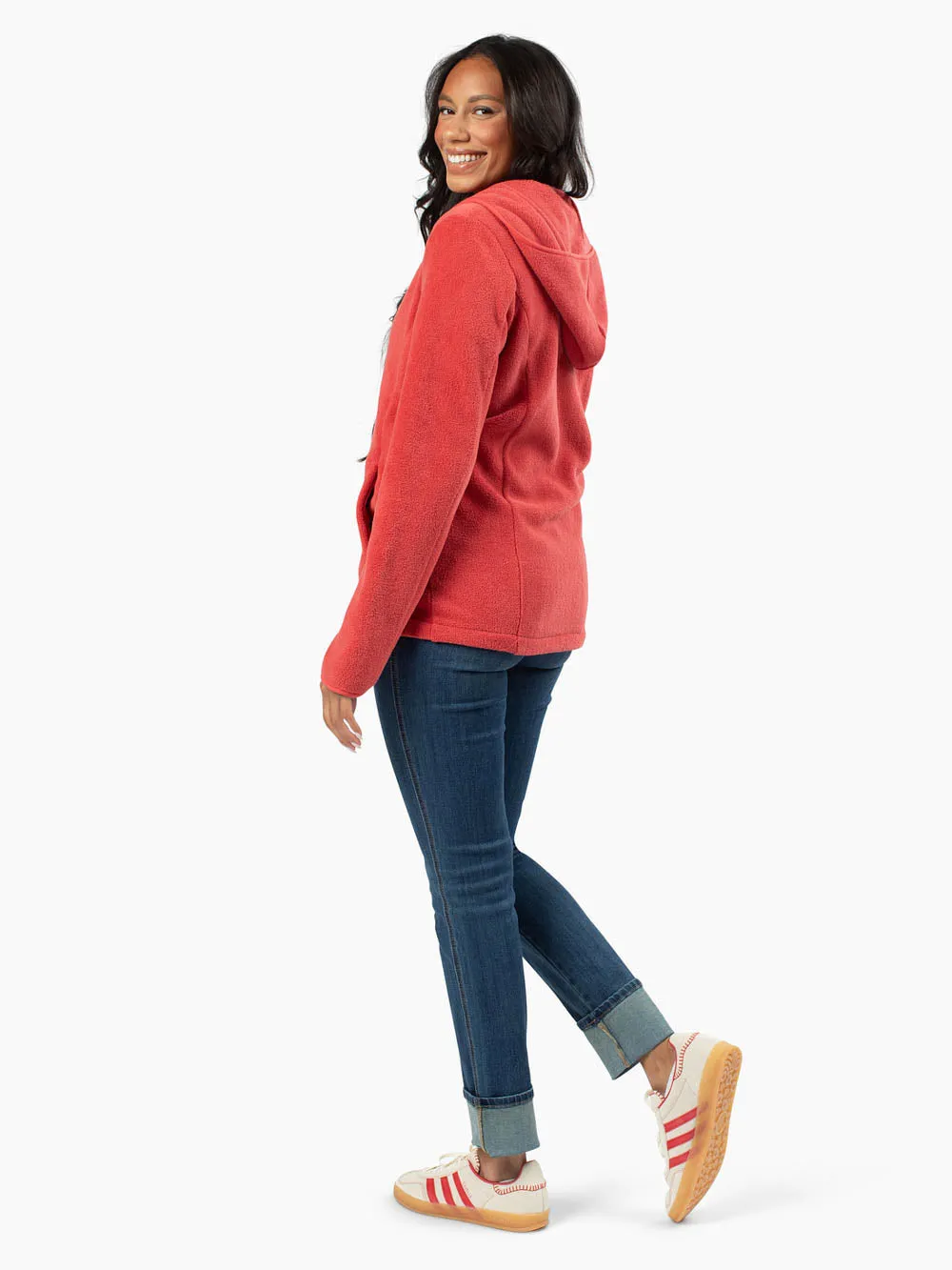 Replay Tall Fleece Jacket - Spiced Poppy sold by Amalli Talli product image thumbnail 3