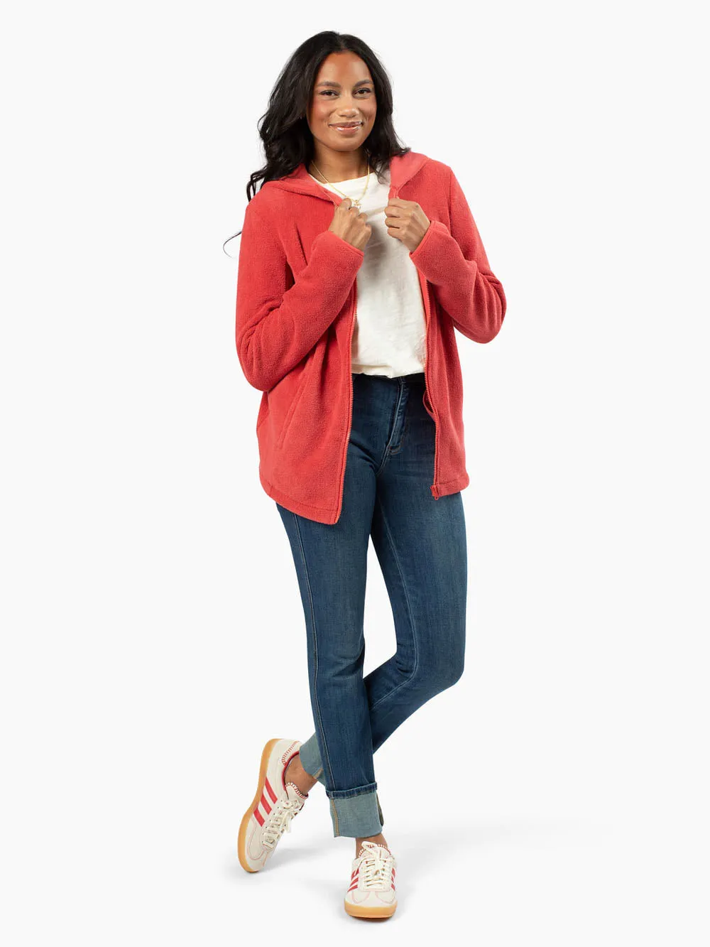 Replay Tall Fleece Jacket - Spiced Poppy sold by Amalli Talli