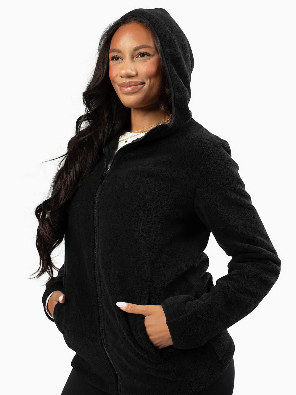 Replay Tall Fleece Jacket - Black sold by Amalli Talli product image thumbnail 4