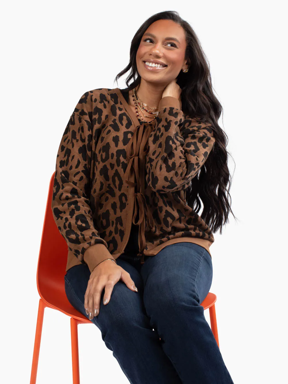 Catwalk Tall Tie Cardigan sold by Amalli Talli product image thumbnail 4