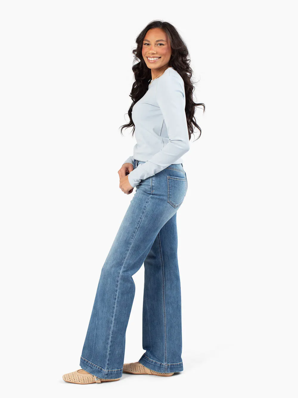 Crème de la Crème Tall Tee - Light Blue sold by Amalli Talli product image thumbnail 3