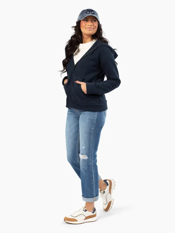 Everyday Zip-Up Tall Hoodie - Storm Blue made by Amalli Talli