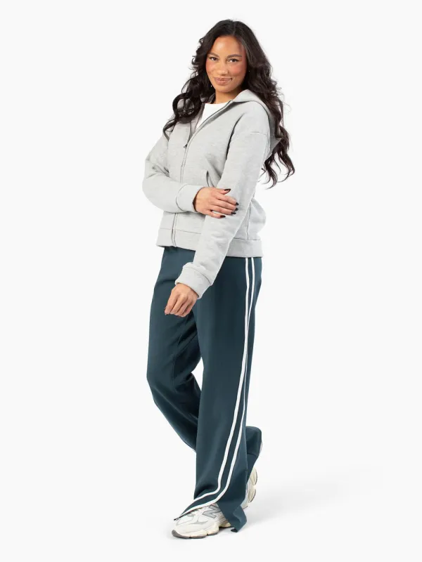 Everyday Zip-Up Tall Hoodie - Light Grey made by Amalli Talli