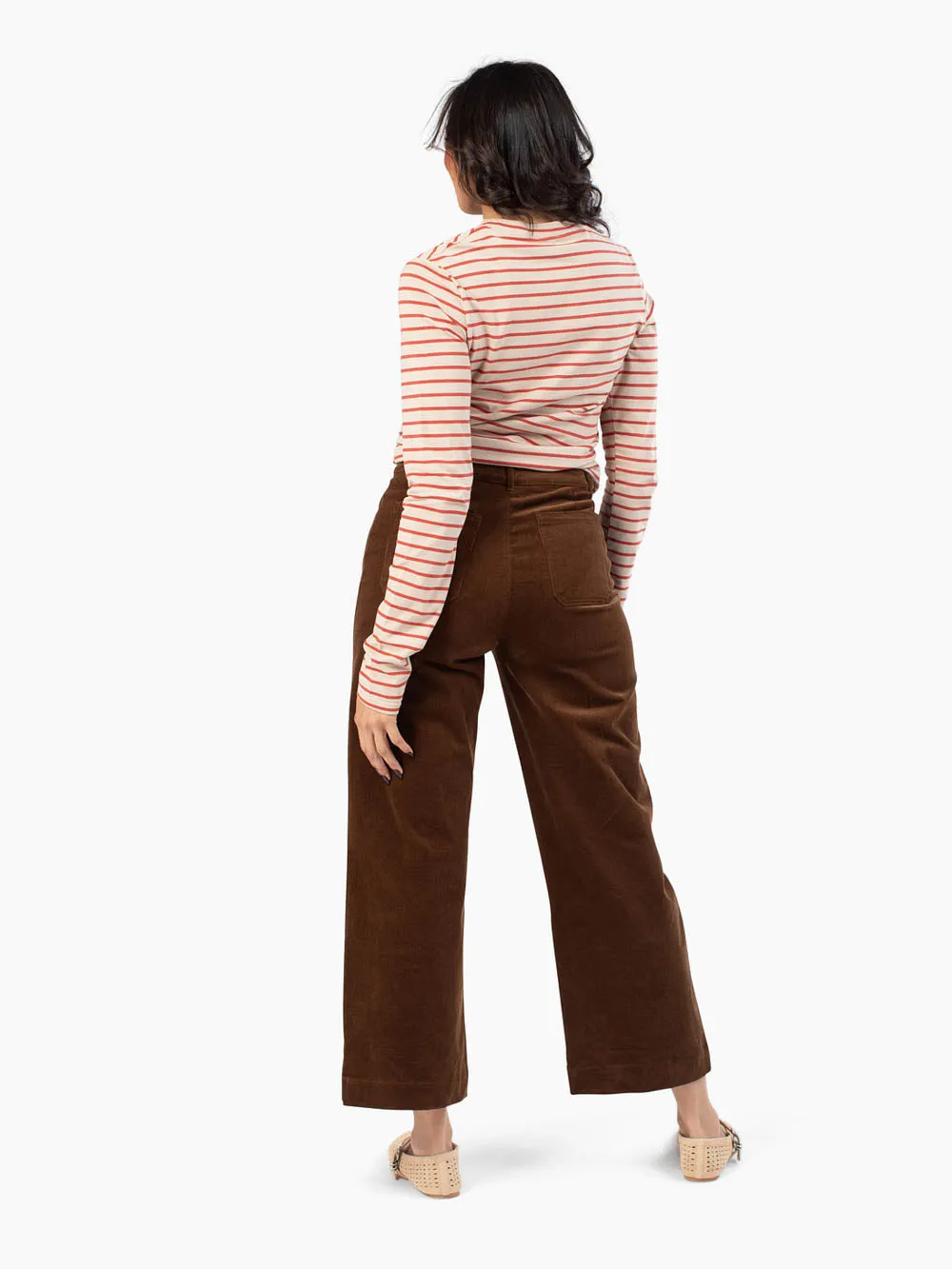 Blaire Tall Striped Long Sleeve - Sand / Rose sold by Amalli Talli product image thumbnail 5