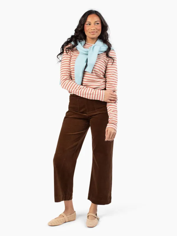 Blaire Tall Striped Long Sleeve - Sand / Rose made by Amalli Talli