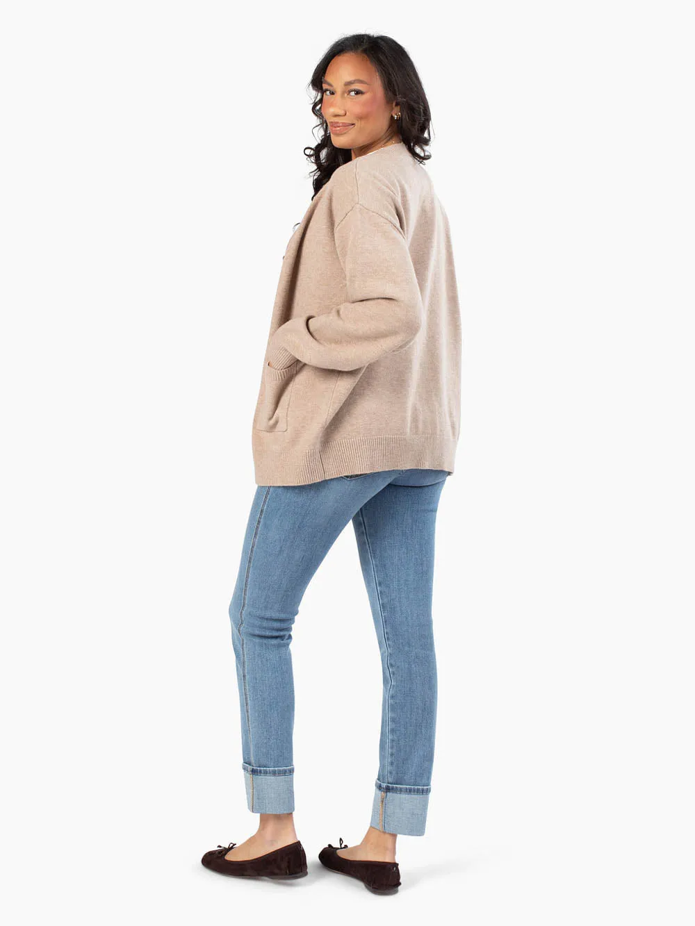 Heritage Tall Cardigan - Sand sold by Amalli Talli product image thumbnail 4