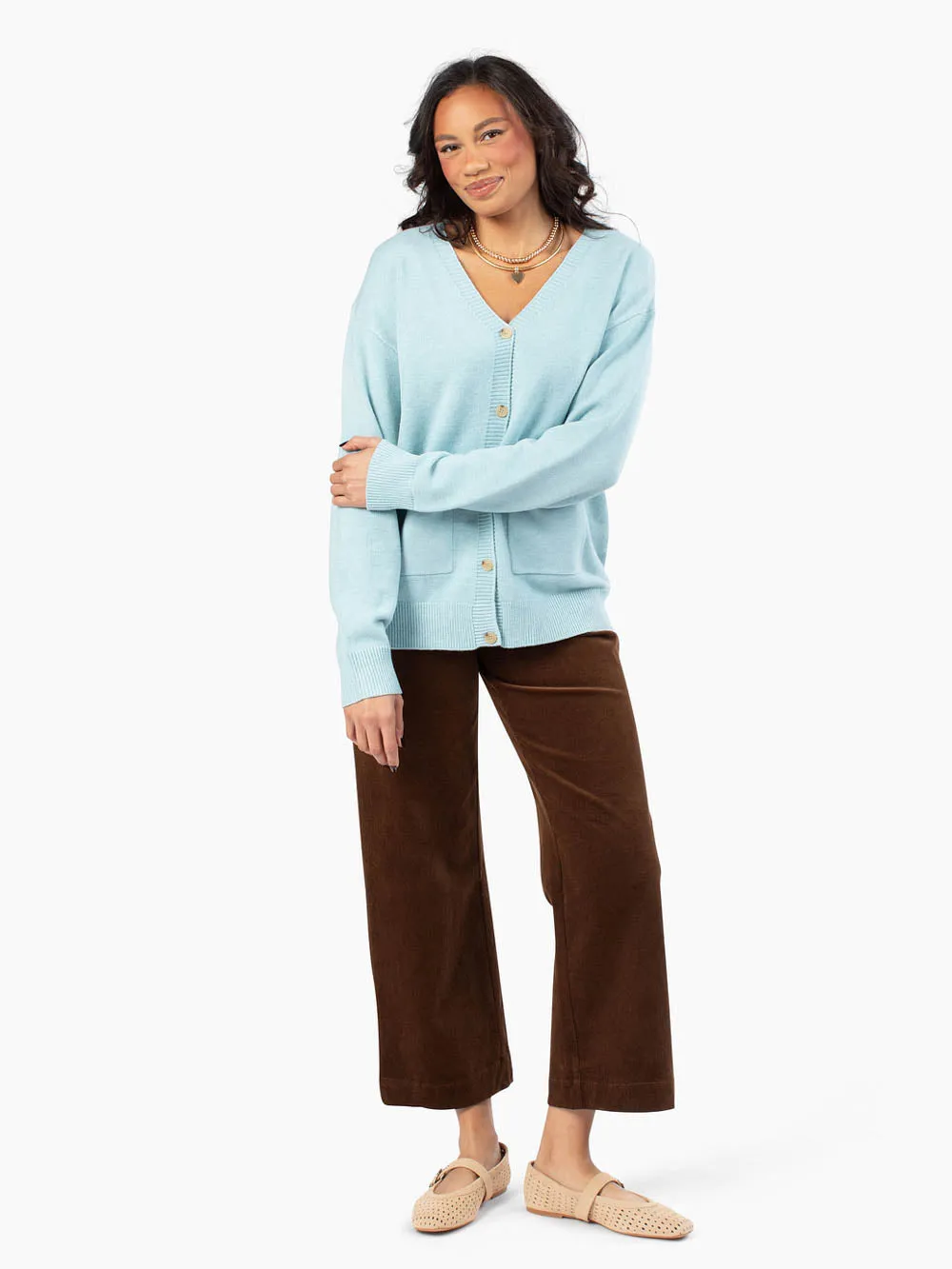 Heritage Tall Cardigan - Light Blue sold by Amalli Talli product image thumbnail 3