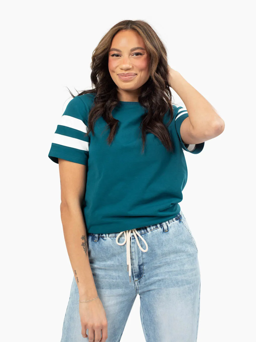 Camden Tall Tee - Deep Teal sold by Amalli Talli product image thumbnail 3