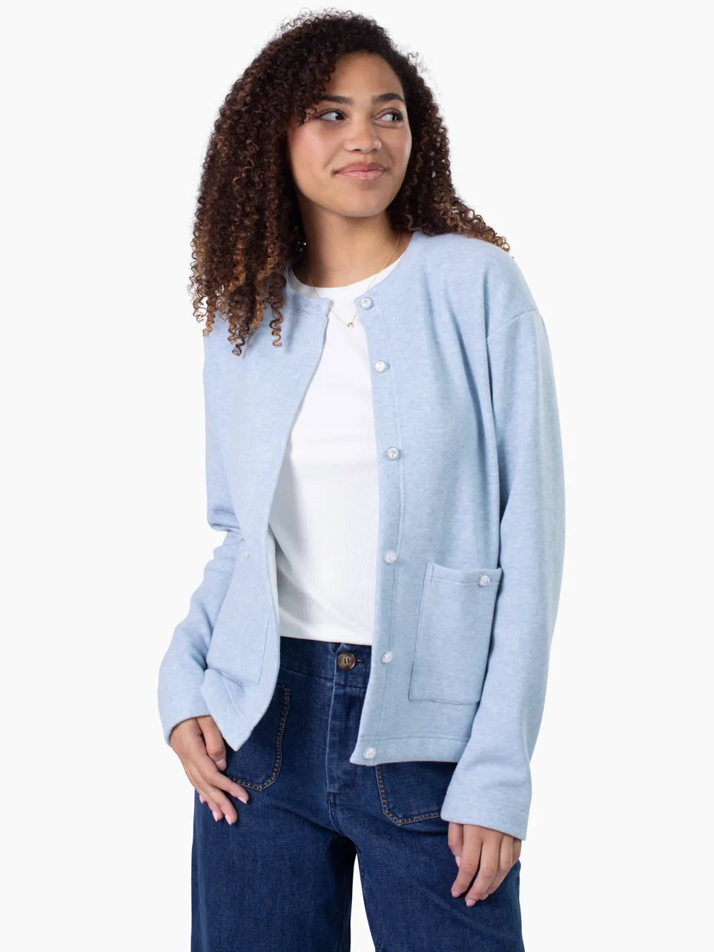 Grace Tall Cardigan - Sky Blue sold by Amalli Talli