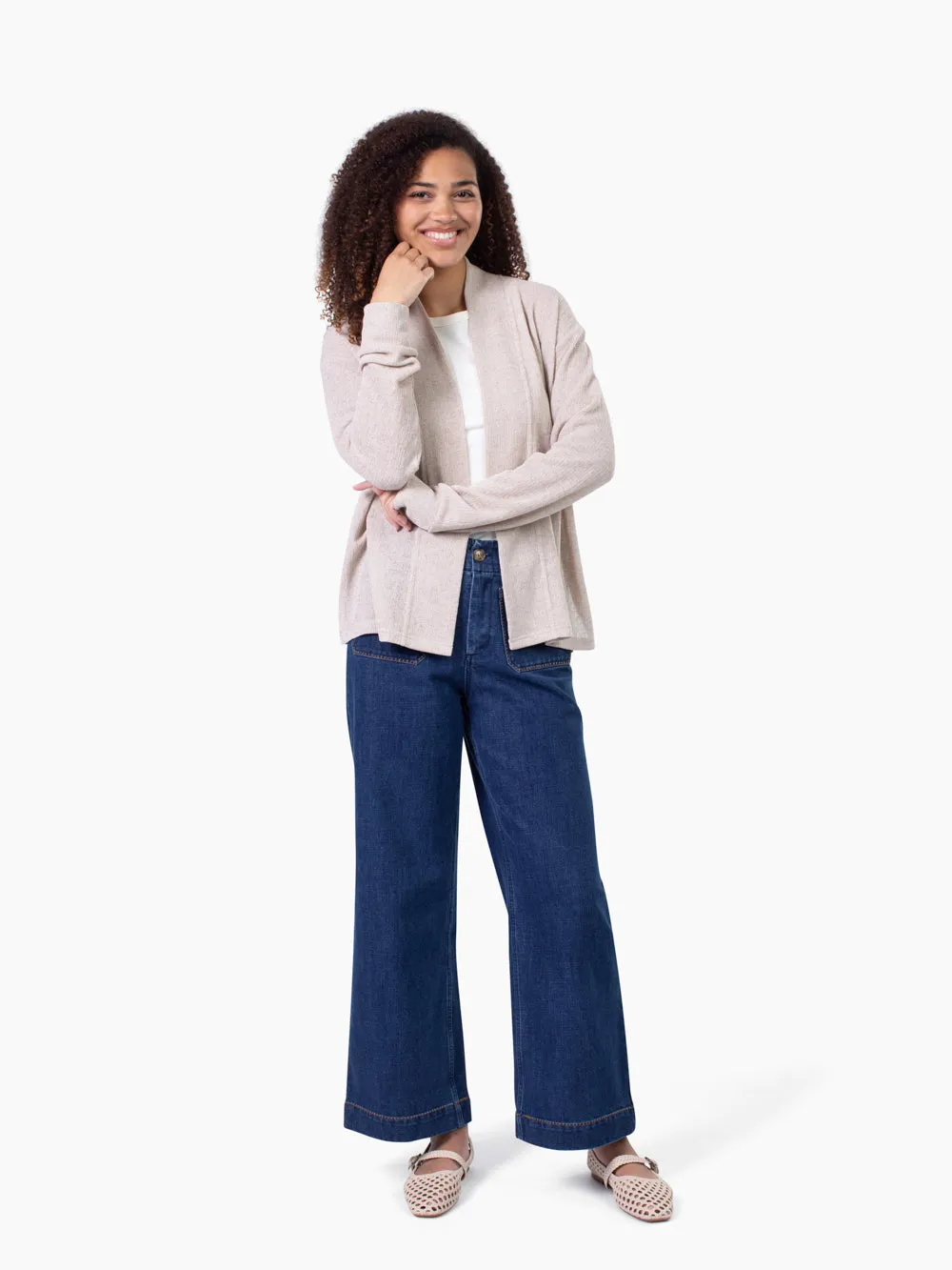 Cove Tall Cardigan - Sand sold by Amalli Talli product image thumbnail 4