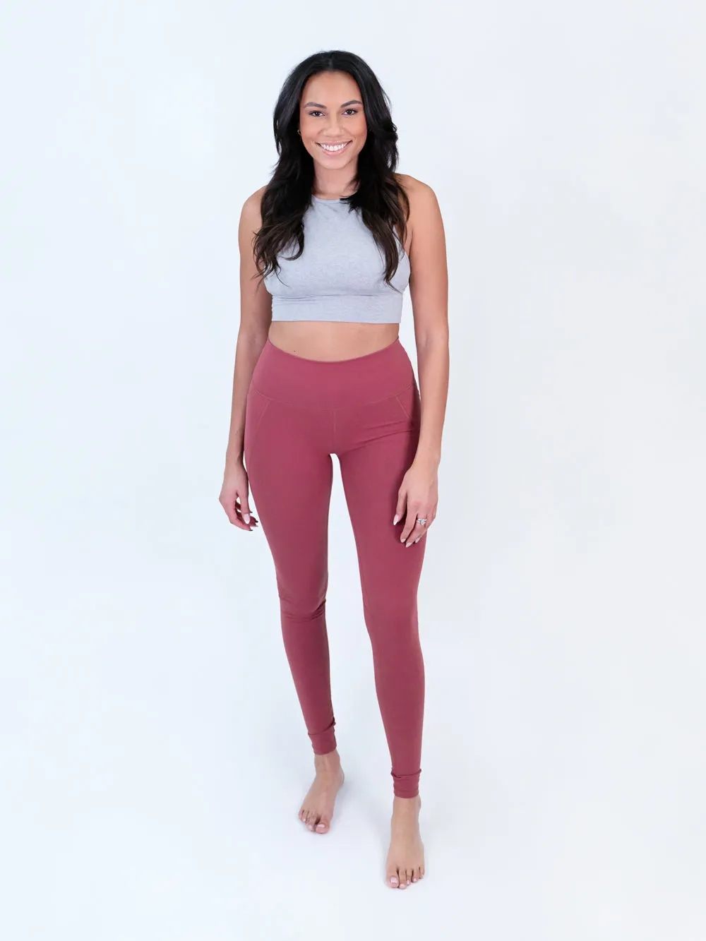 Essential Athletic Tall Legging - Spiced Cider - FINAL SALE sold by Amalli Talli product image thumbnail 2