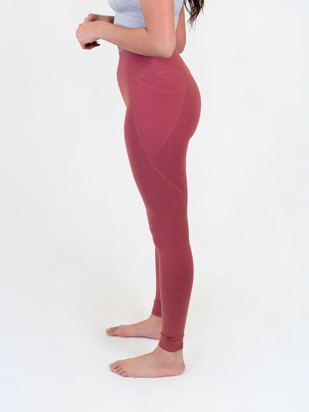 Essential Athletic Tall Legging - Spiced Cider - FINAL SALE sold by Amalli Talli product image thumbnail 4