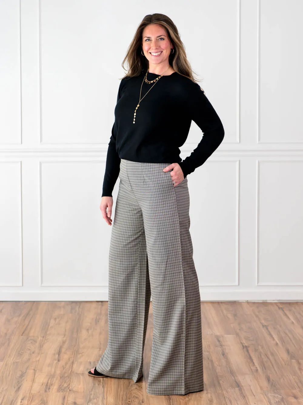 Avery Tall Plaid Pant sold by Amalli Talli