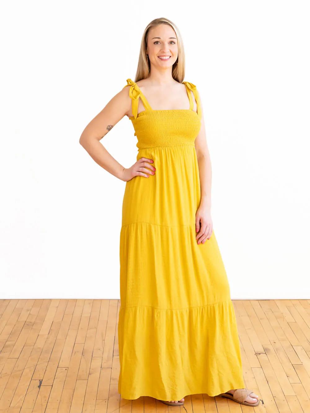 Sunshine On My Mind Tall Maxi Dress sold by Amalli Talli product image thumbnail 2
