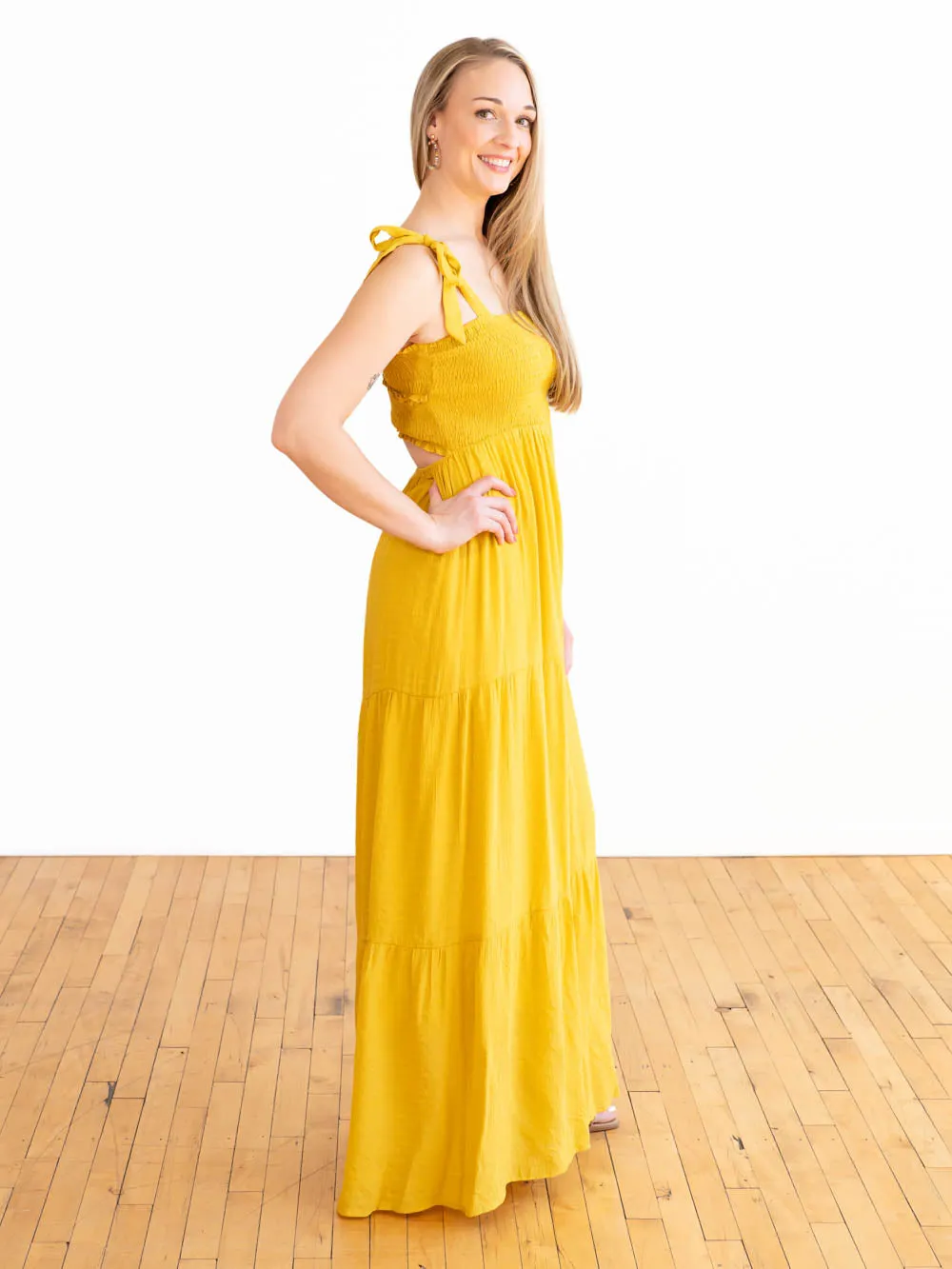 Sunshine On My Mind Tall Maxi Dress sold by Amalli Talli product image thumbnail 3