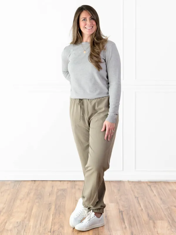 Melrose Tall Joggers - Sage sold by Amalli Talli