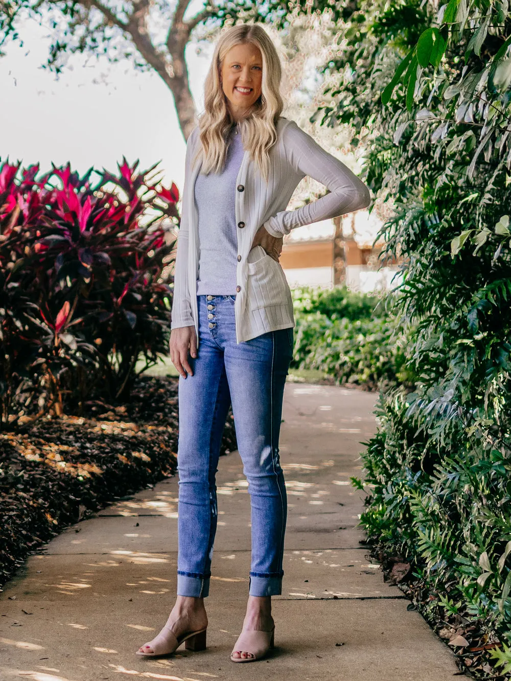 Brooklyn Tall Button Fly Cuff Jean sold by Amalli Talli