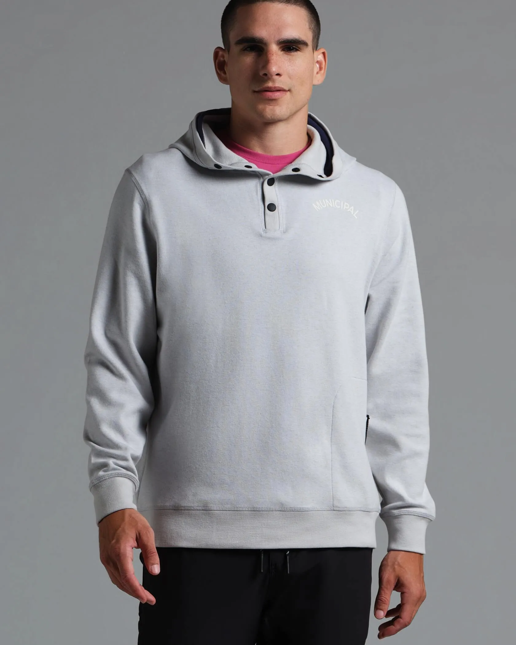 Cordless Snap Hoodie sold by MUNICIPAL product image thumbnail 2