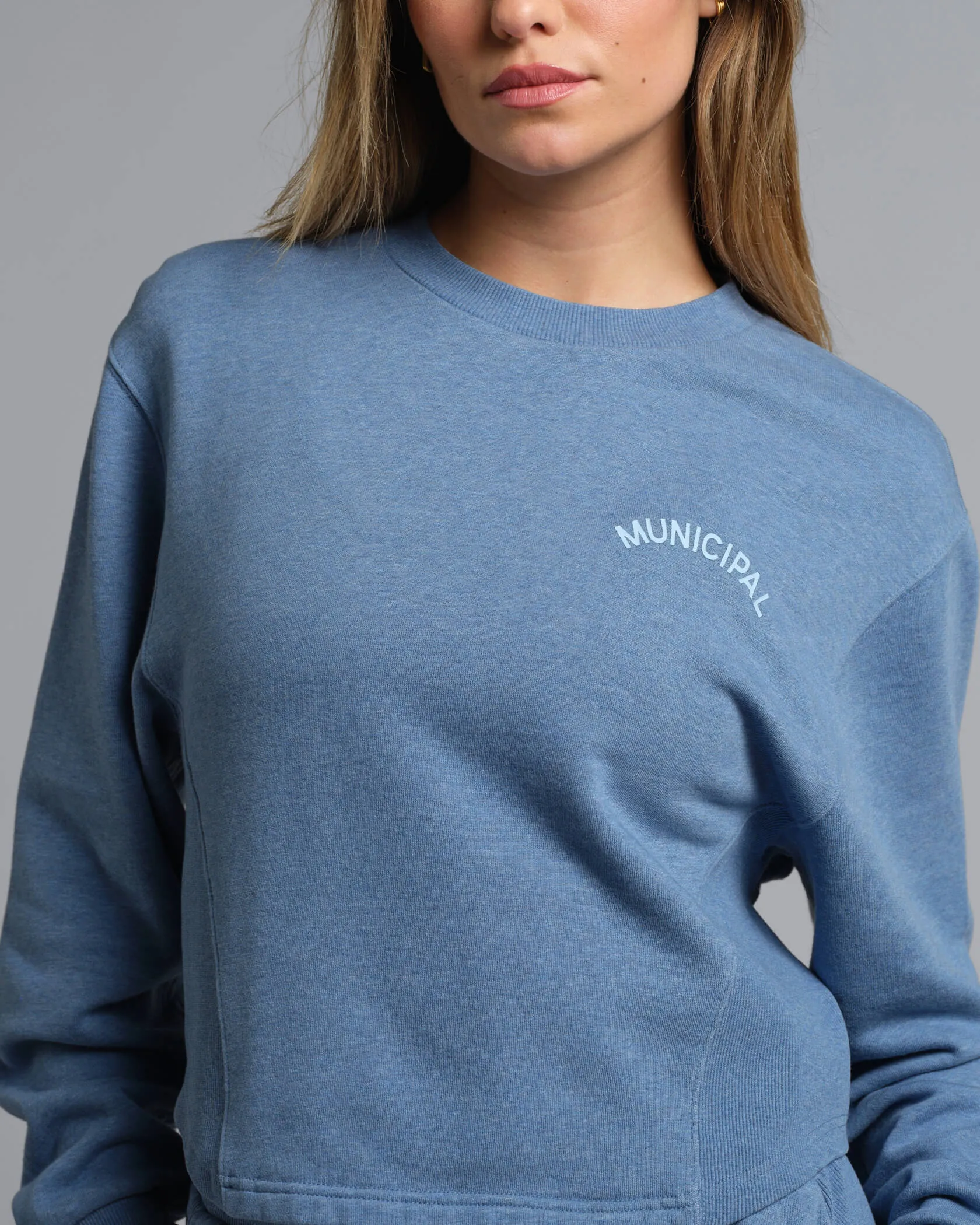 Women's Hang Back Fleece Crew sold by MUNICIPAL product image thumbnail 3