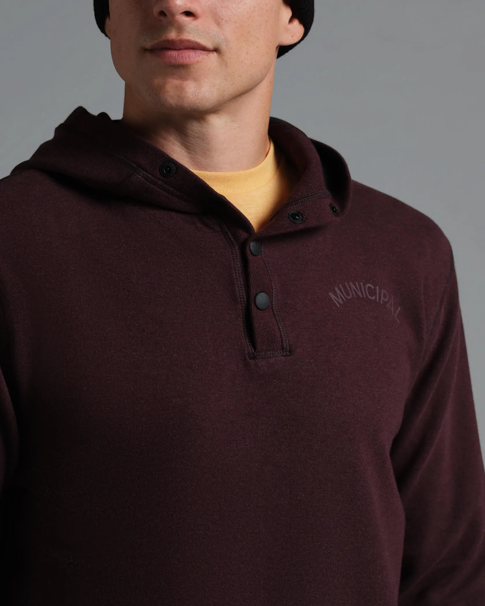 Cordless Snap Hoodie sold by MUNICIPAL product image thumbnail 3
