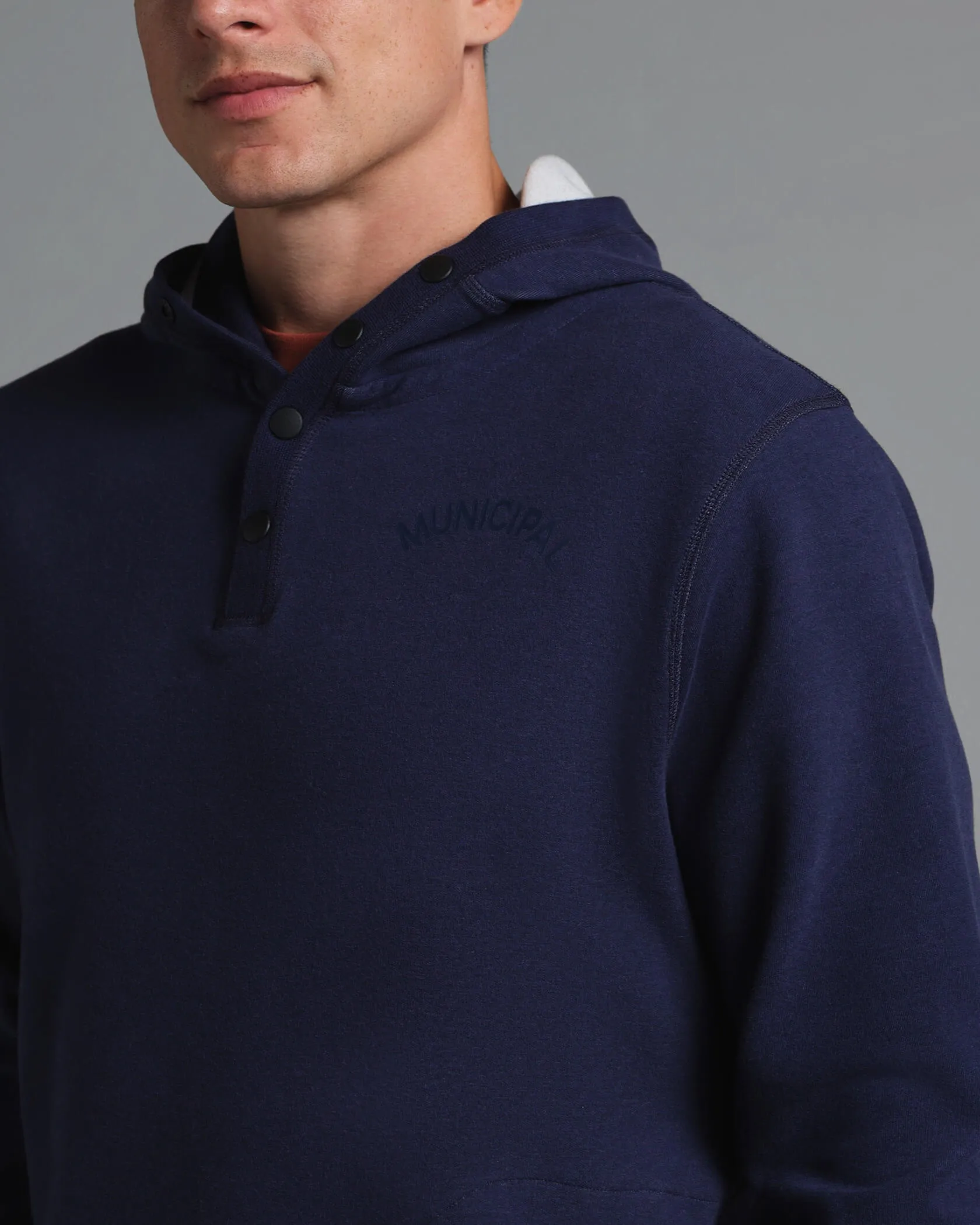 Cordless Snap Hoodie sold by MUNICIPAL product image thumbnail 3