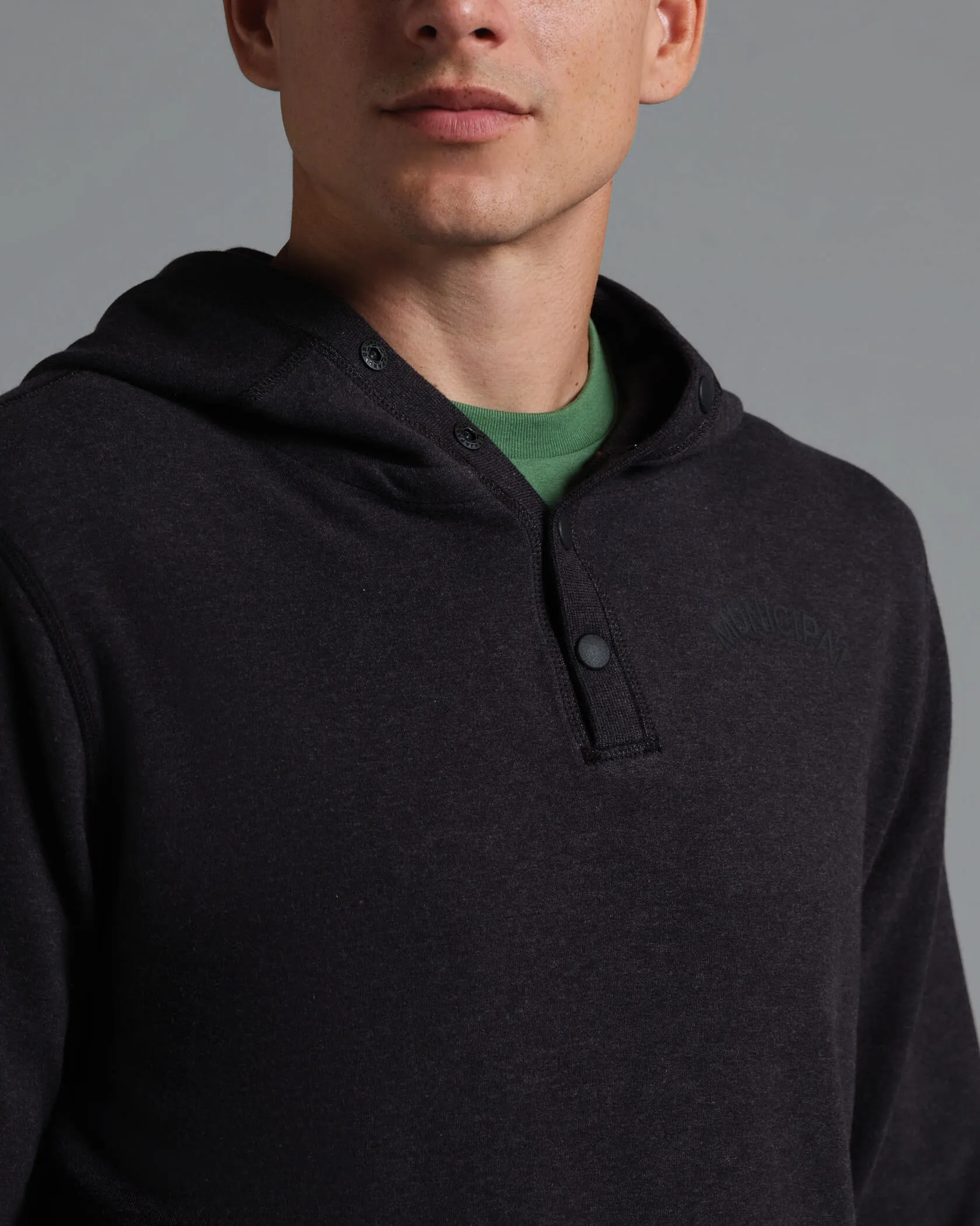 Cordless Snap Hoodie sold by MUNICIPAL product image thumbnail 3