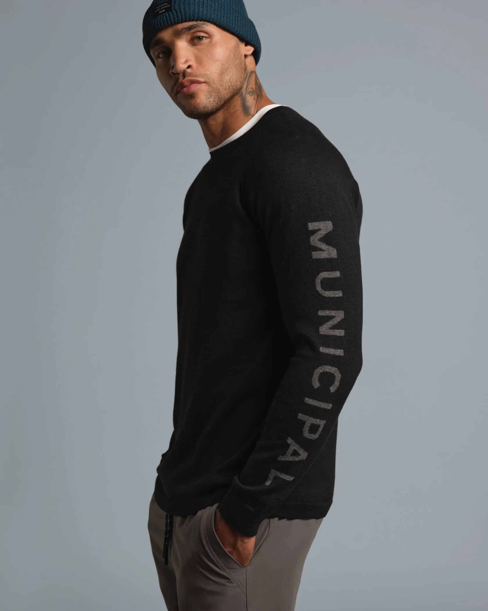 Gig Armband Sweater sold by MUNICIPAL