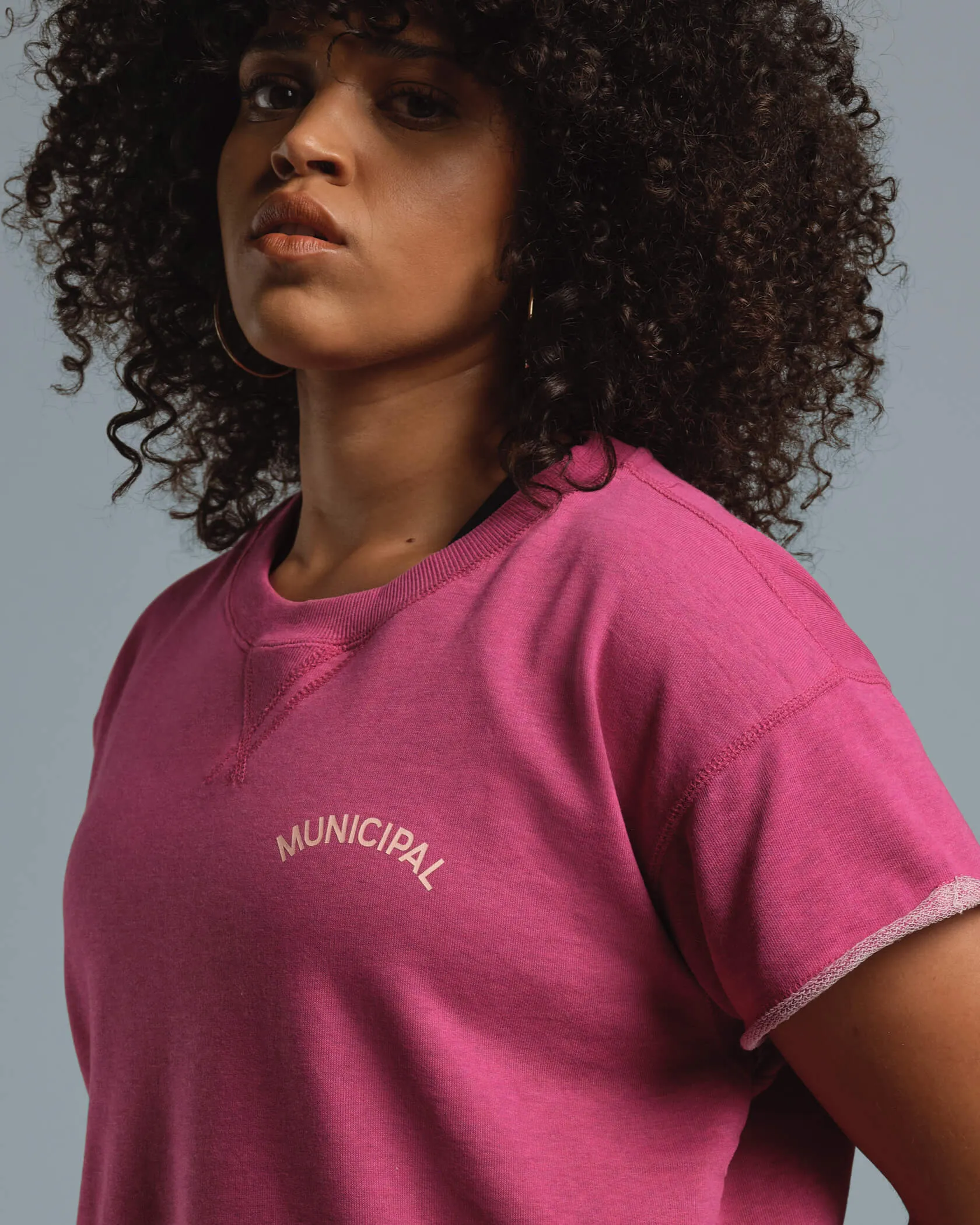 Women's French Terry Short Sleeve sold by MUNICIPAL product image thumbnail 4
