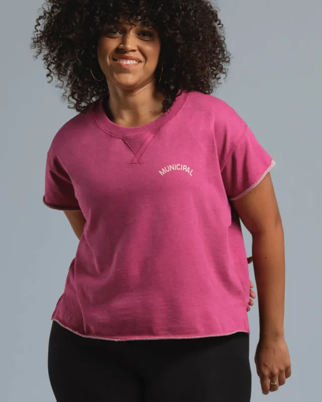 Women's French Terry Short Sleeve sold by MUNICIPAL
