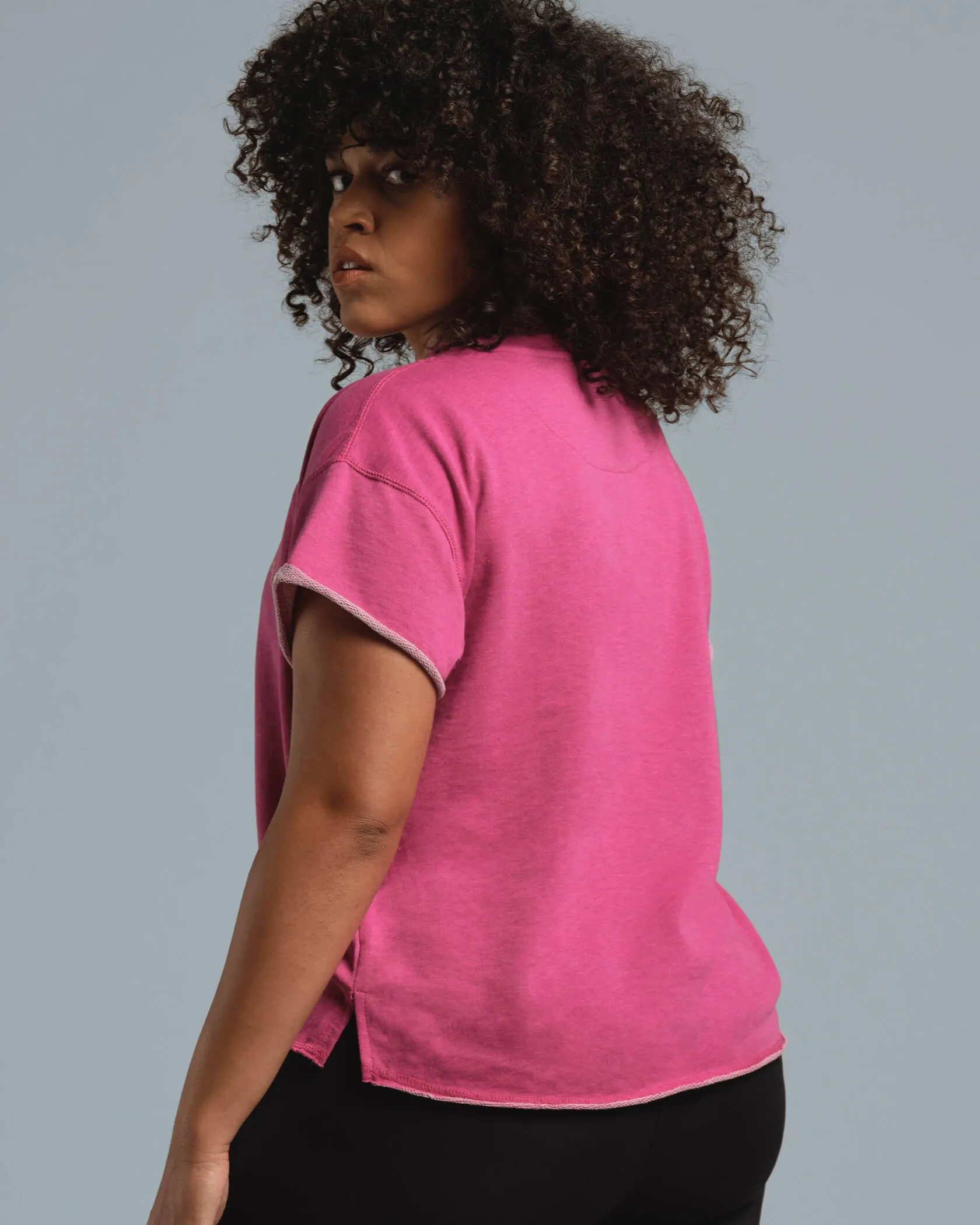 Women's French Terry Short Sleeve sold by MUNICIPAL product image thumbnail 3