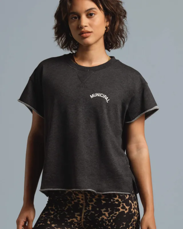 Women's French Terry Short Sleeve sold by MUNICIPAL