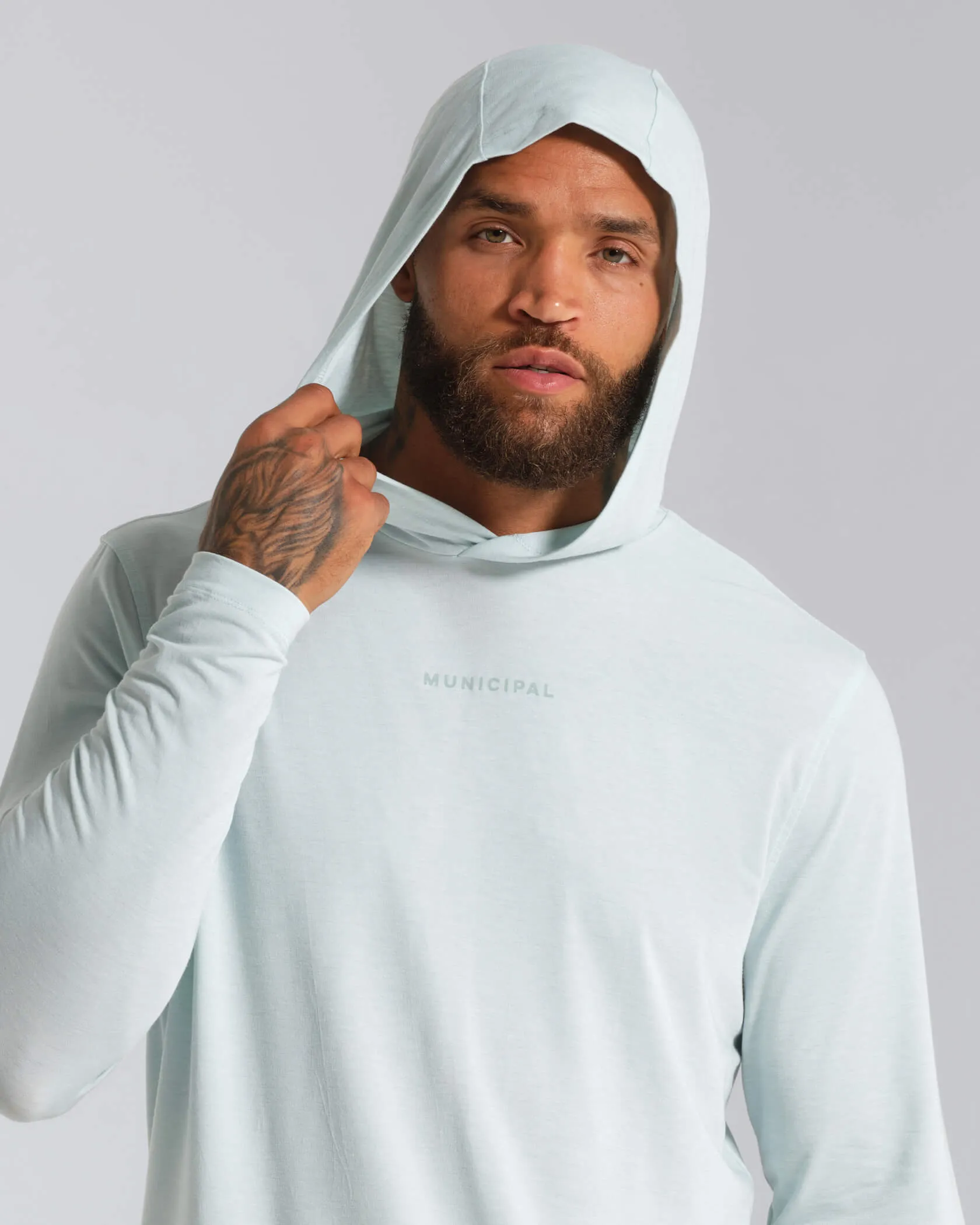 Sport Utility LS Hooded T-Shirt sold by MUNICIPAL product image thumbnail 3