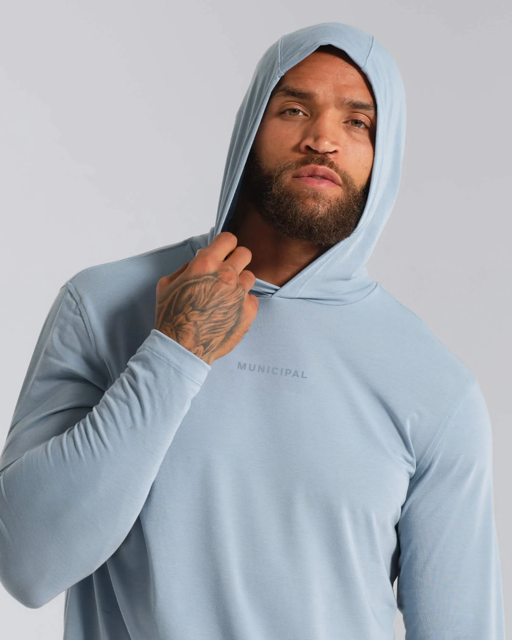 Sport Utility LS Hooded T-Shirt sold by MUNICIPAL product image thumbnail 3