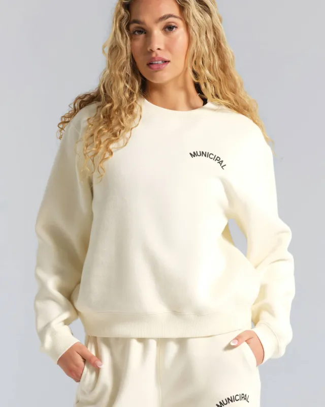 Women's Varsity Crew Neck made by MUNICIPAL