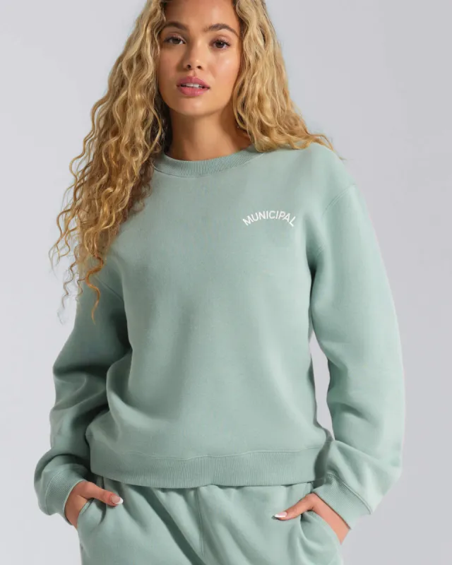 Women's Varsity Crew Neck made by MUNICIPAL