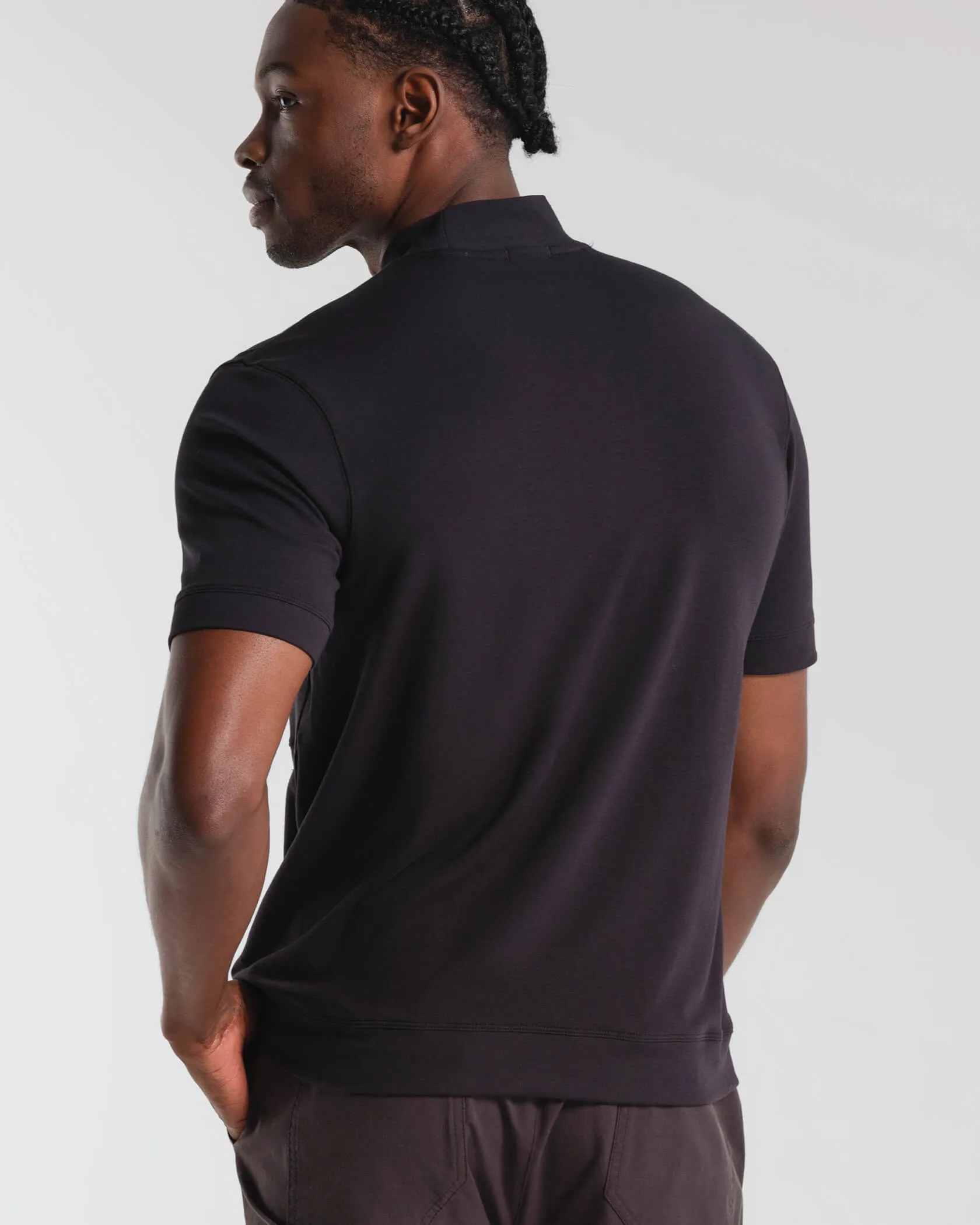Micro Mock Neck SS Crew sold by MUNICIPAL product image thumbnail 2