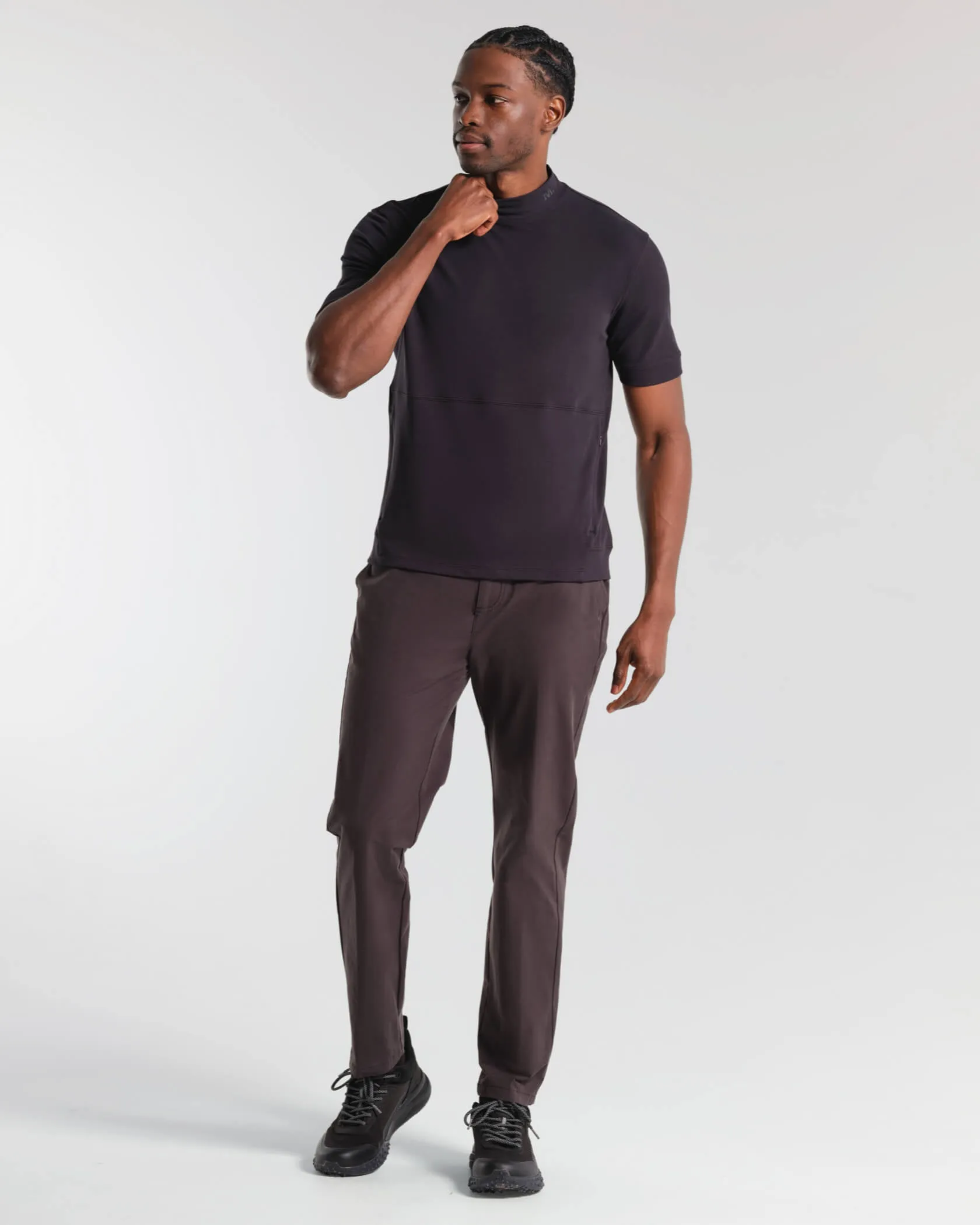 Micro Mock Neck SS Crew sold by MUNICIPAL product image thumbnail 5