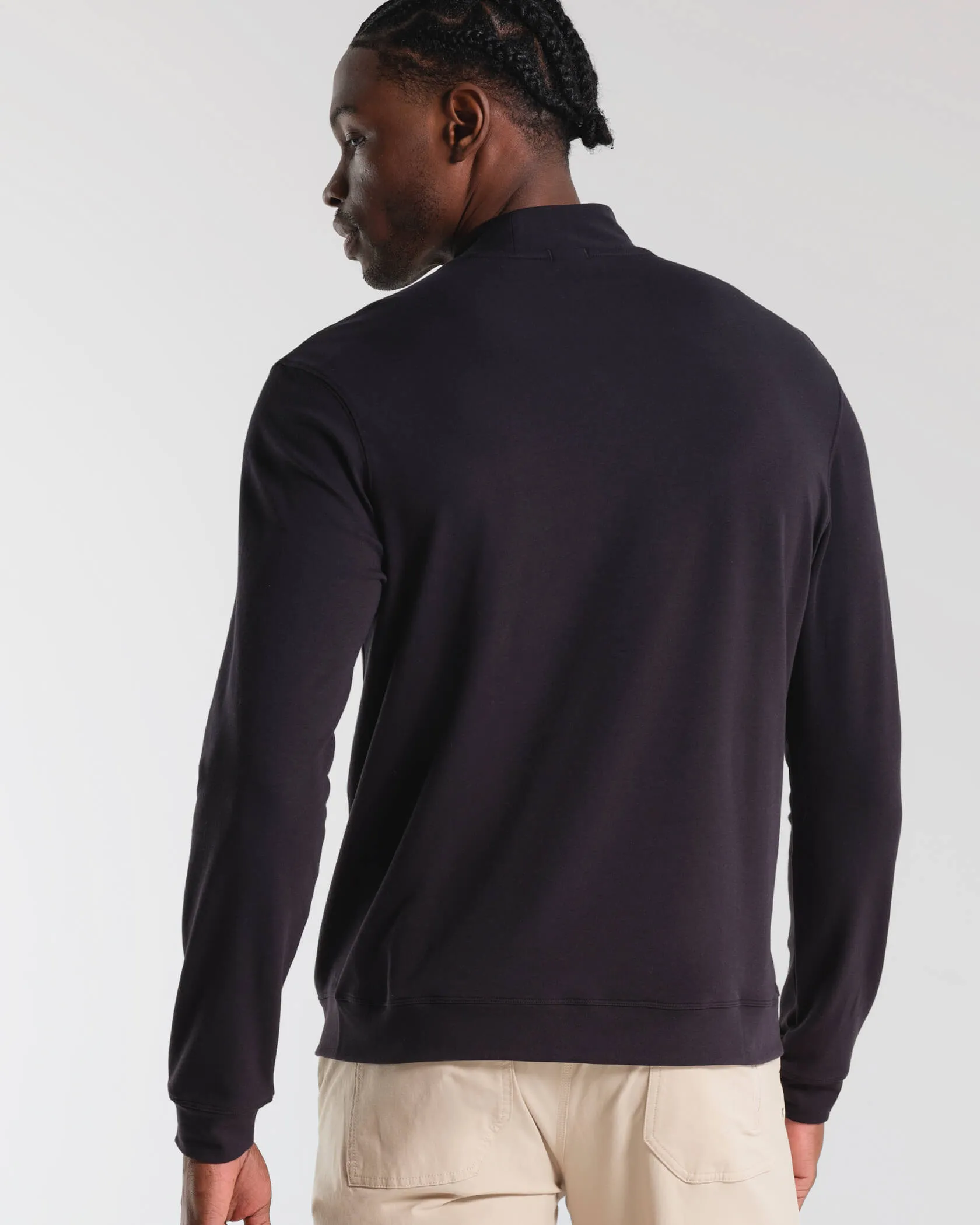 Micro Mock Neck LS Crew sold by MUNICIPAL product image thumbnail 3