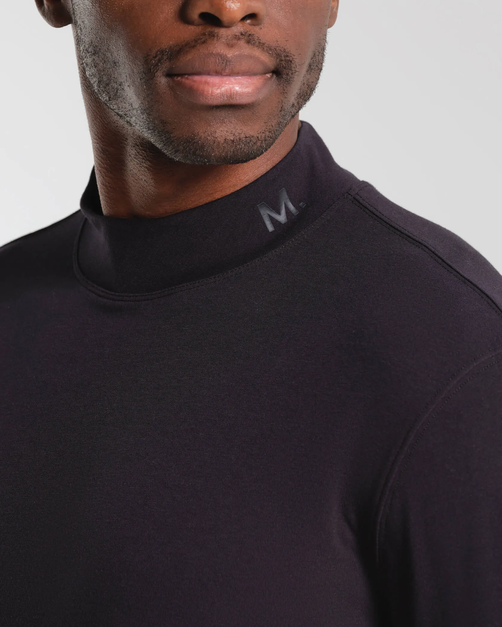 Micro Mock Neck LS Crew sold by MUNICIPAL product image thumbnail 2