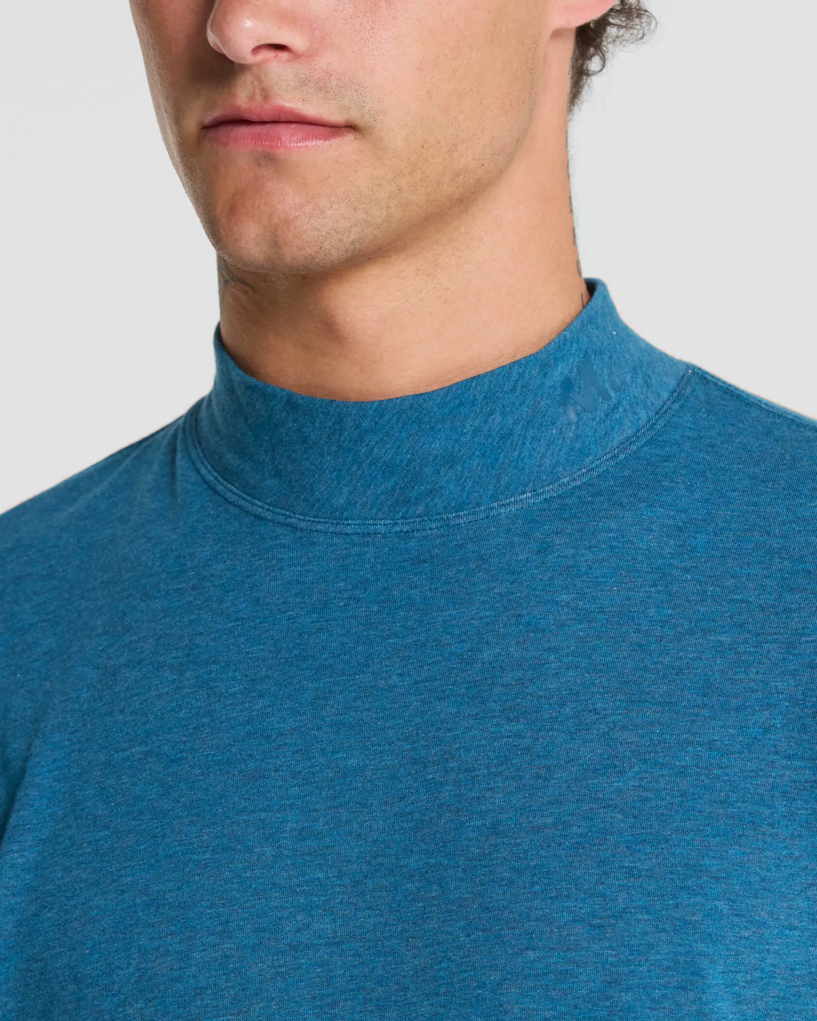 Micro Mock Neck LS Crew sold by MUNICIPAL product image thumbnail 3