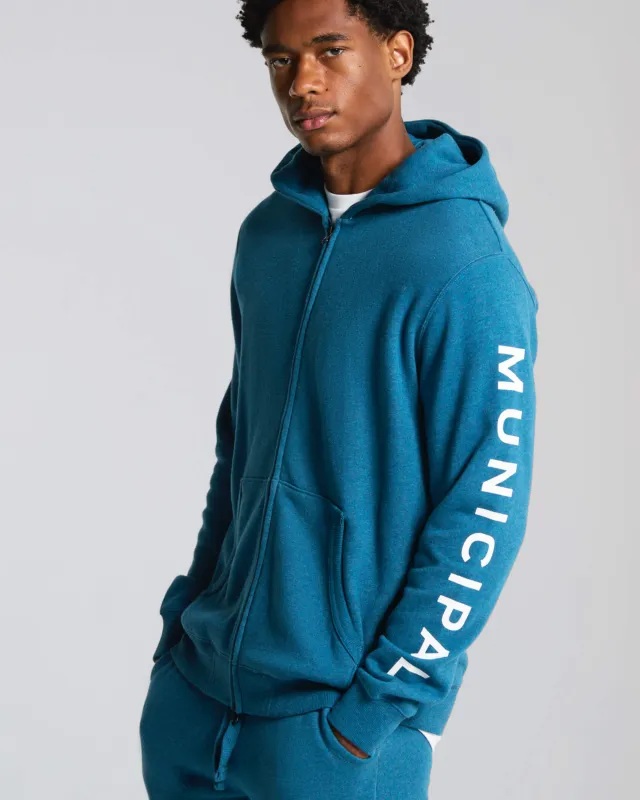 Gameday Full Zip Hoodie sold by MUNICIPAL