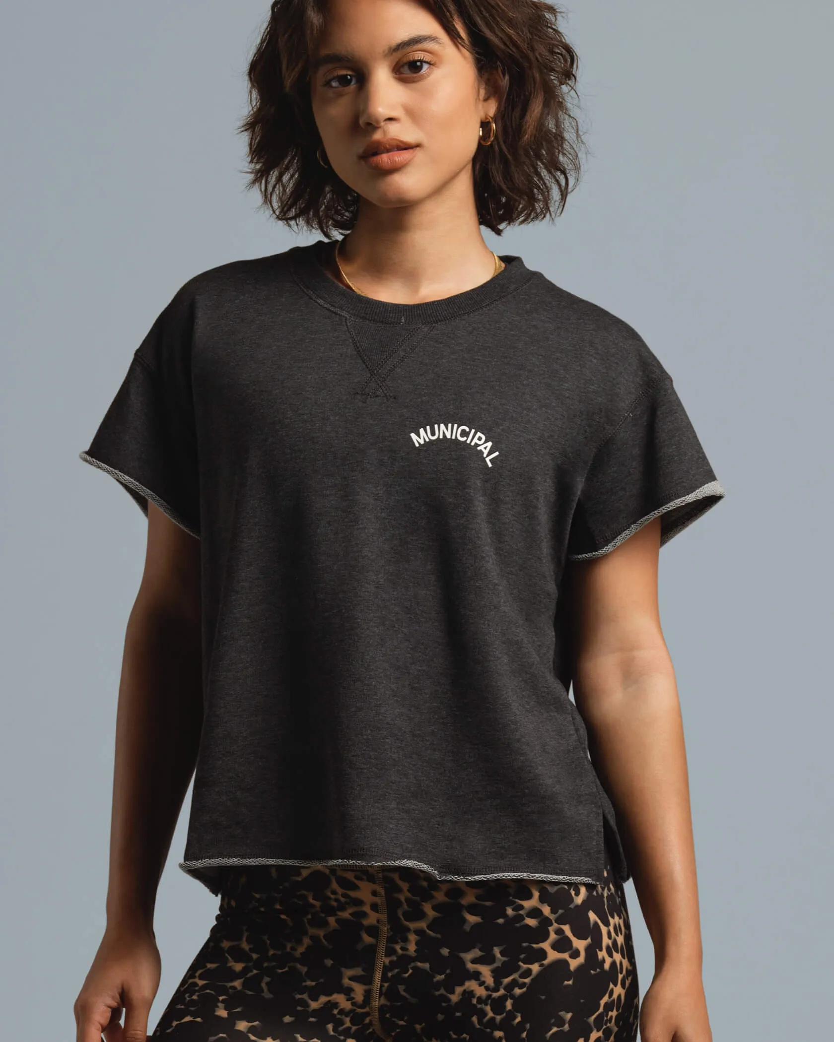 Women's French Terry Short Sleeve sold by MUNICIPAL product image thumbnail 5