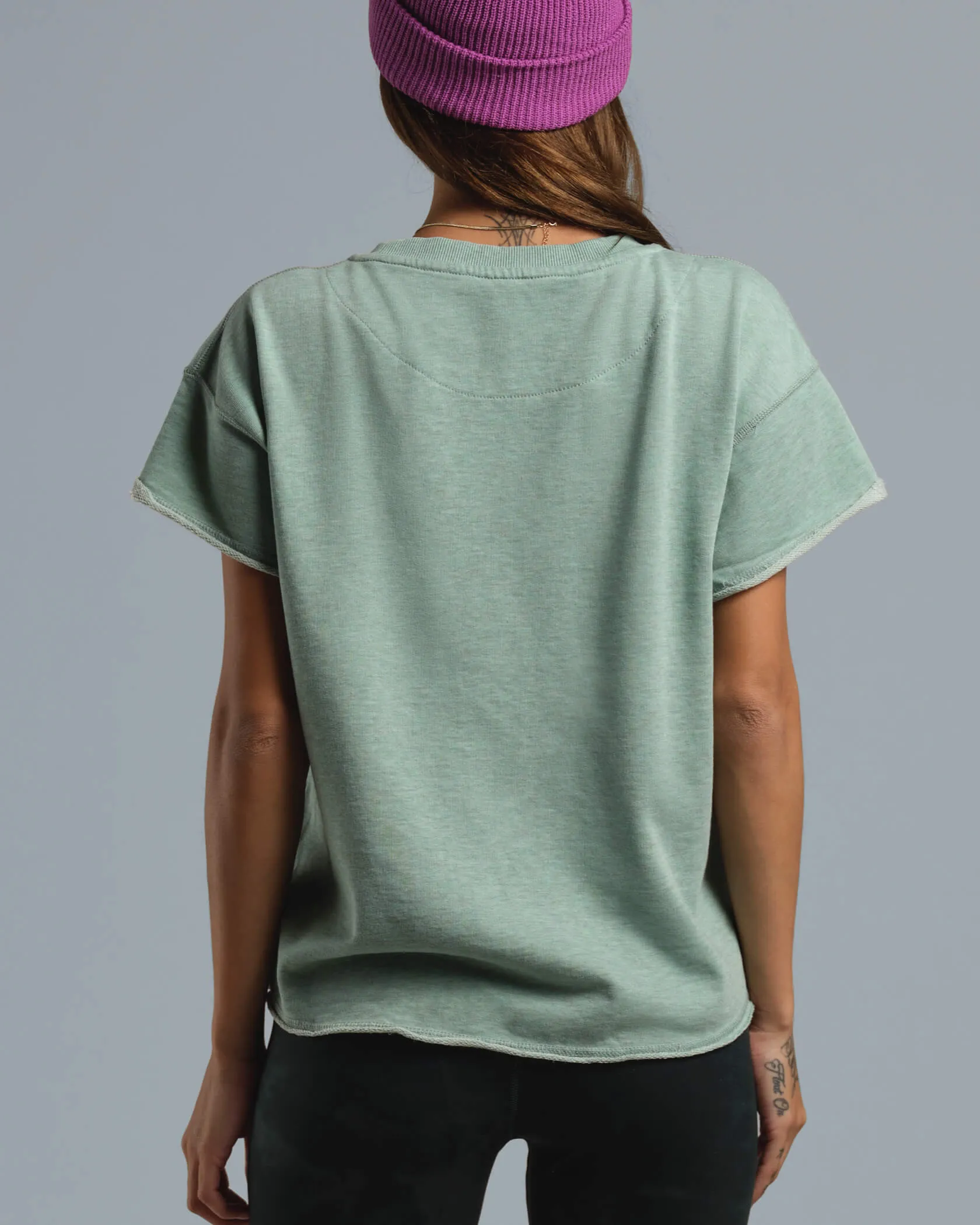 Women's French Terry Short Sleeve sold by MUNICIPAL product image thumbnail 2