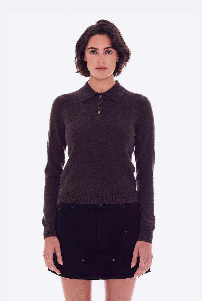 CASHMERE LONG SLEEVE POLO sold by RENGGLI product image thumbnail 3