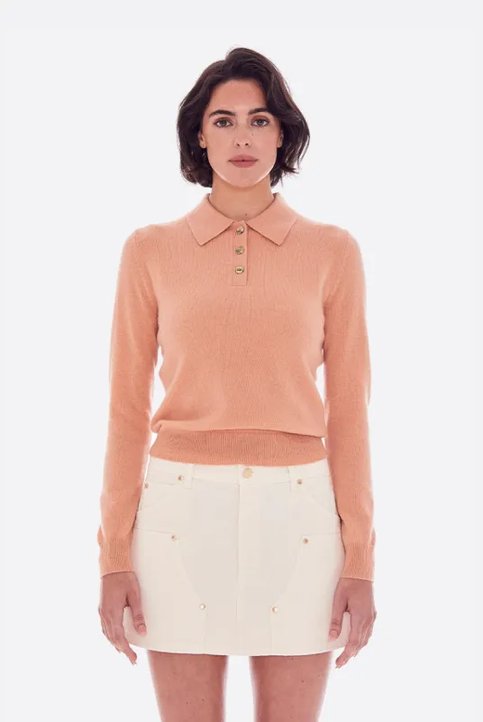 CASHMERE LONG SLEEVE POLO sold by RENGGLI