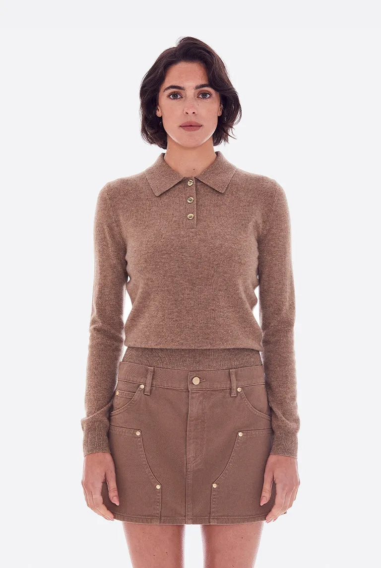 CASHMERE LONG SLEEVE POLO sold by RENGGLI product image thumbnail 2