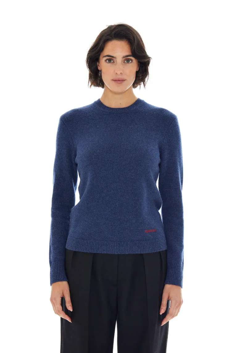 EMBROIDERED CASHMERE CREWNECK sold by RENGGLI
