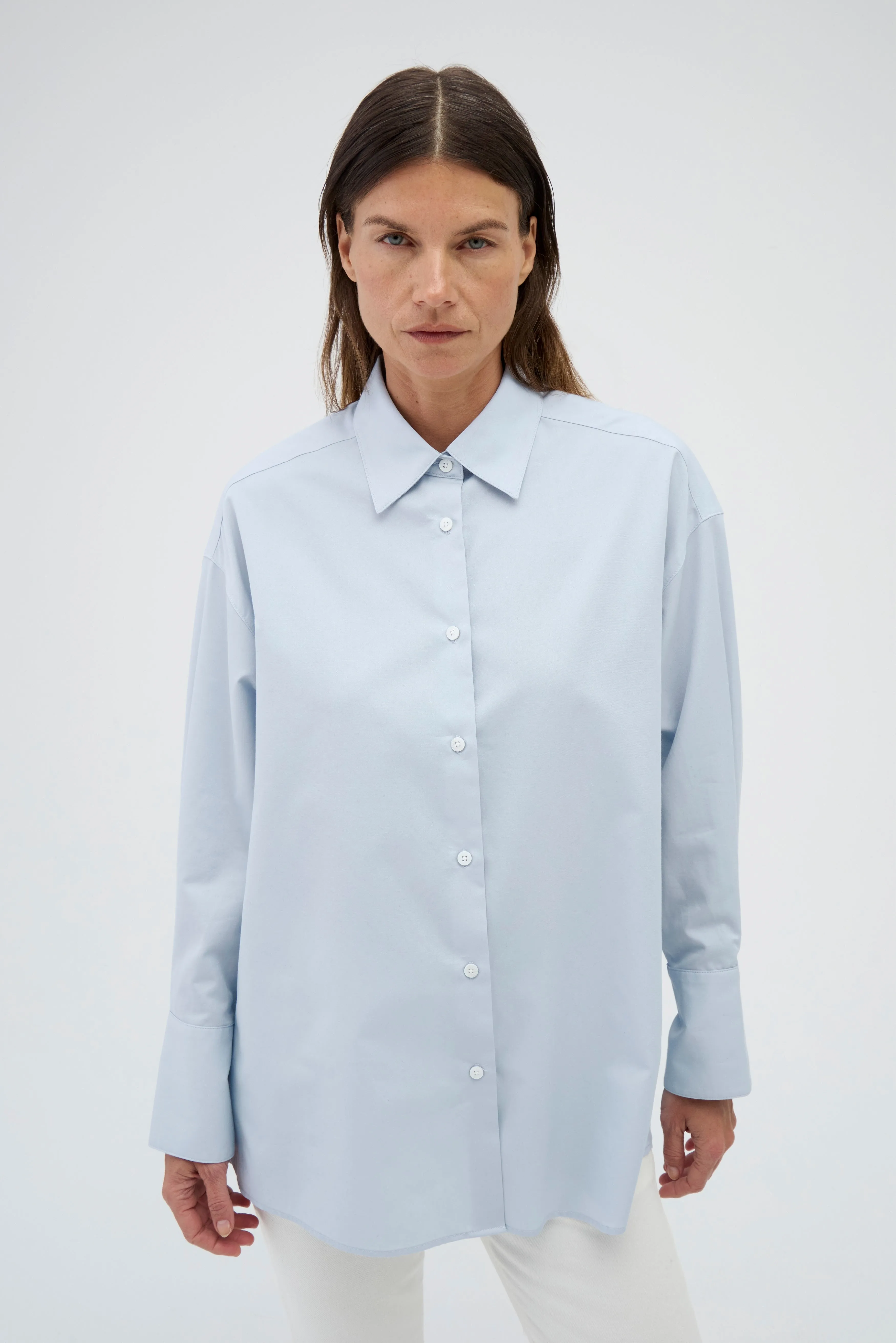 BOXY LONG SLEEVE BUTTON UP sold by RENGGLI product image thumbnail 2